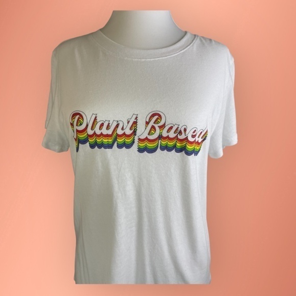 Sub_Urban Riot Plant Based White Graphic Tee S NWT $38